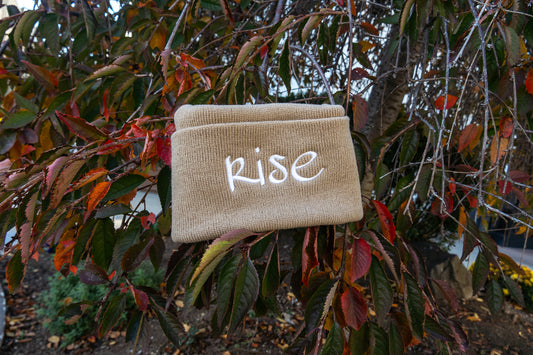Beige Rise Beanie