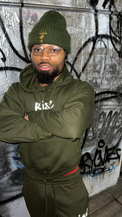 "Olive" Reflective Rise Sweatsuit