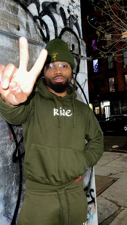 "Olive" Reflective Rise Sweatsuit