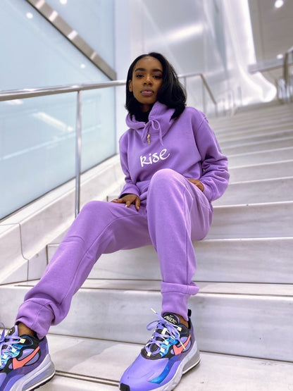 "Lavender" Reflective Rise Sweatsuit