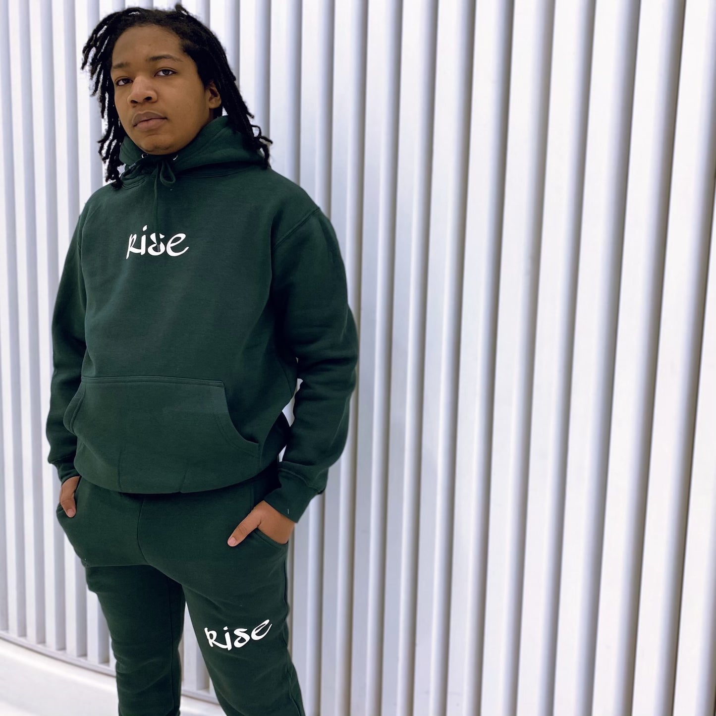 "Emerald" Reflective Rise Sweatsuit