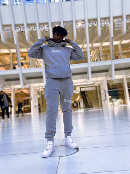 "Silver" Rise Reflective Sweatsuit