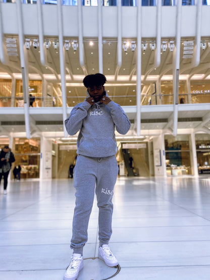 "Silver" Rise Reflective Sweatsuit