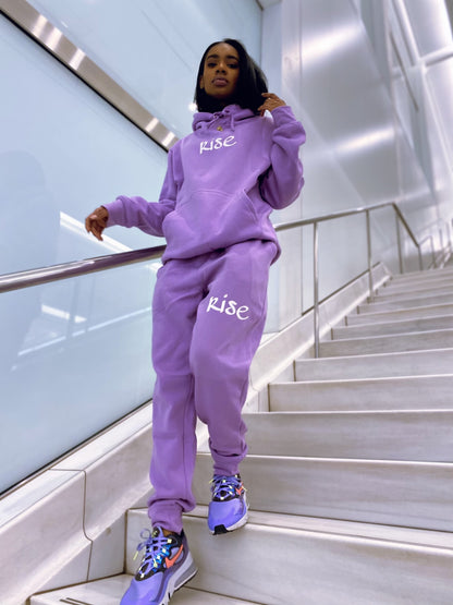 "Lavender" Reflective Rise Sweatsuit