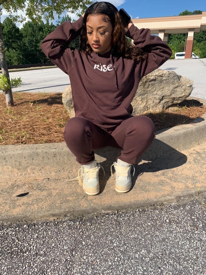 "Cocoa" Reflective Rise Sweatsuit