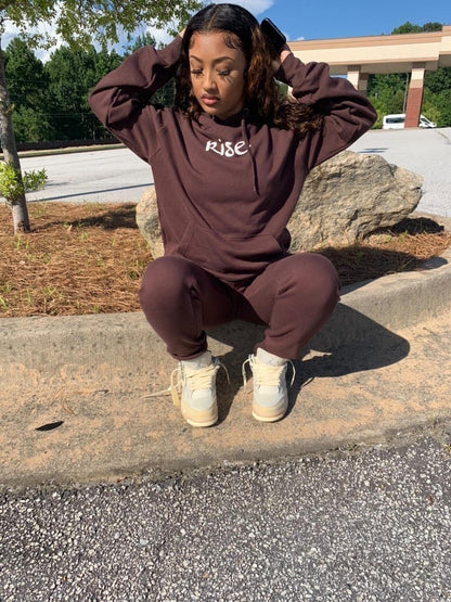 "Cocoa" Reflective Rise Sweatsuit